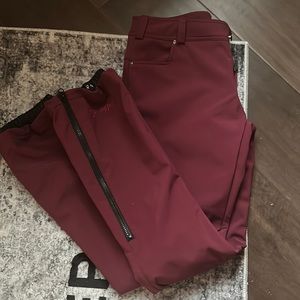 Pulse Maroon Snowboarding Pants Women sz S